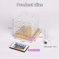 3D Ocean Wave Projector Lamp - Romantic LED Night Light Water Wave Effect