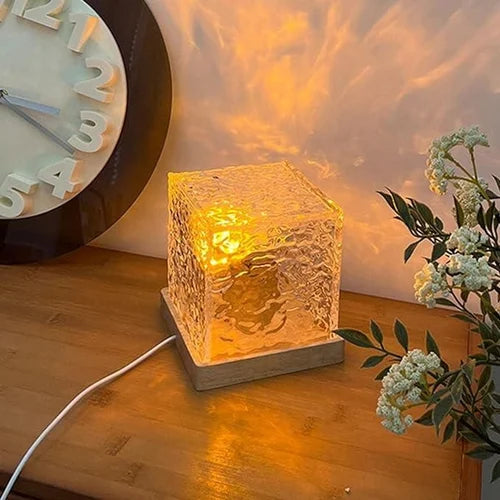 3D Ocean Wave Projector Lamp - Romantic LED Night Light Water Wave Effect