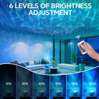 3D Ocean Wave Projector Lamp - Romantic LED Night Light Water Wave Effect